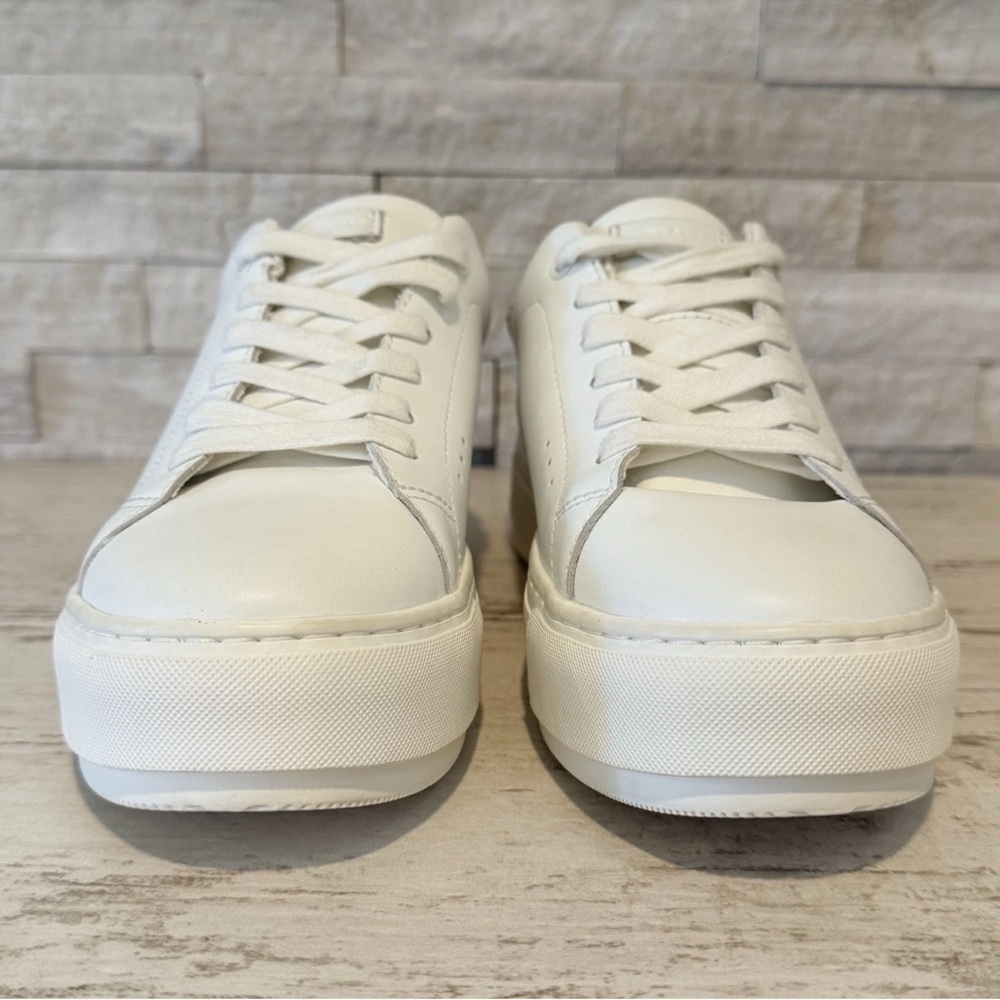 KURT GEIGER Women's Leather Laney Platform White Sneaker Size EU 36 US 5.5-6 New - Picture 5 of 14
